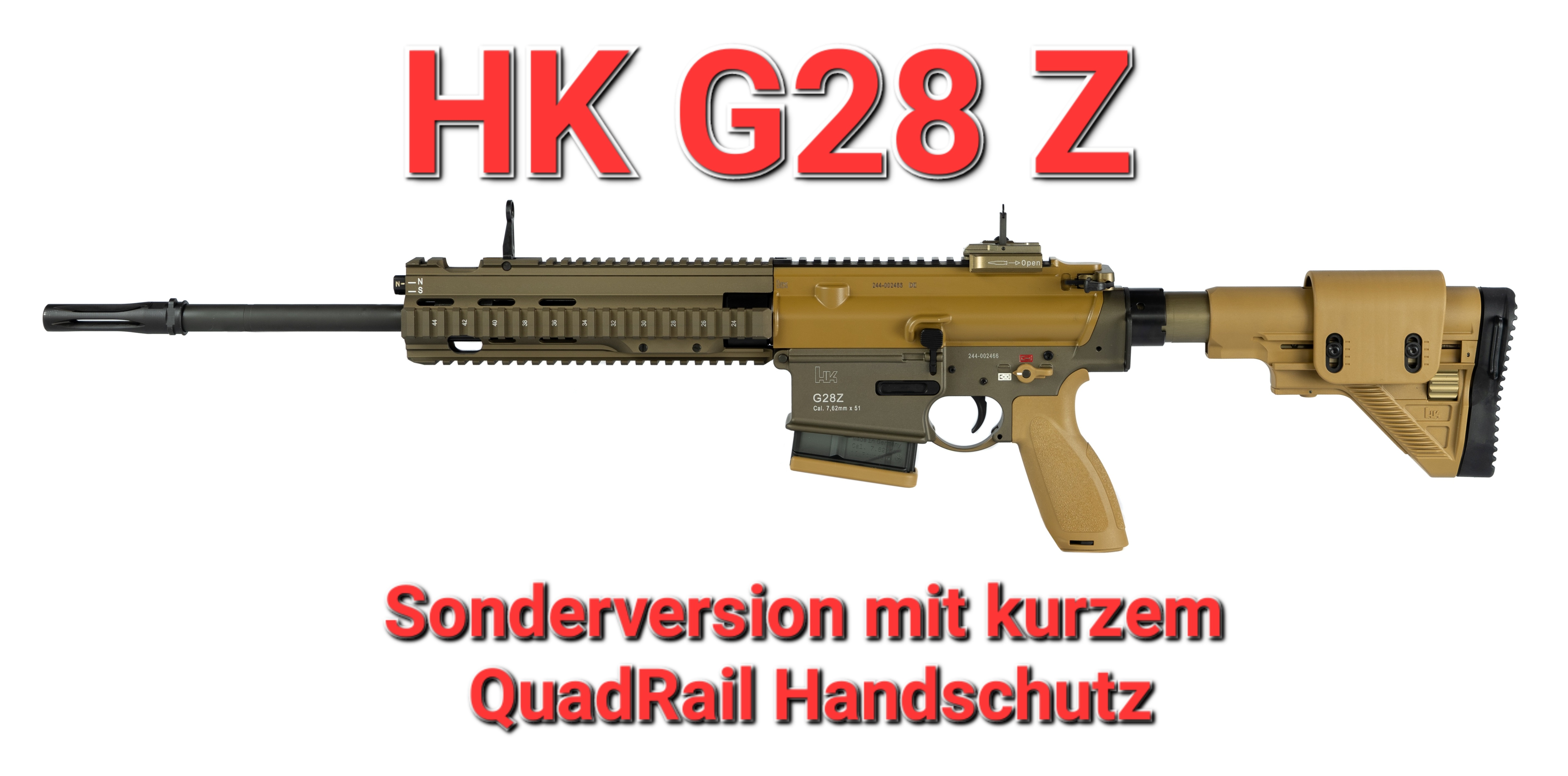 HK G28  Z mit kurzem QuadRail Handschutz